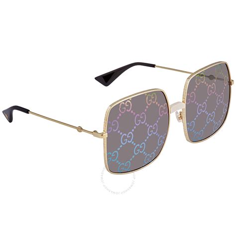 occhiale sole gucci 414s 003|Gucci Multicolor Square Unisex Sunglasses GG0414S 003 60.